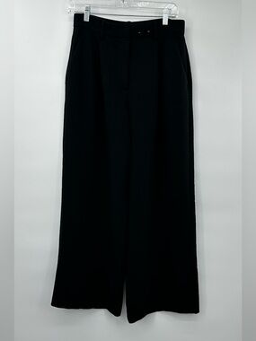 Abercrombie and Fitch Black Wide Leg Trousers size 28 NWOT